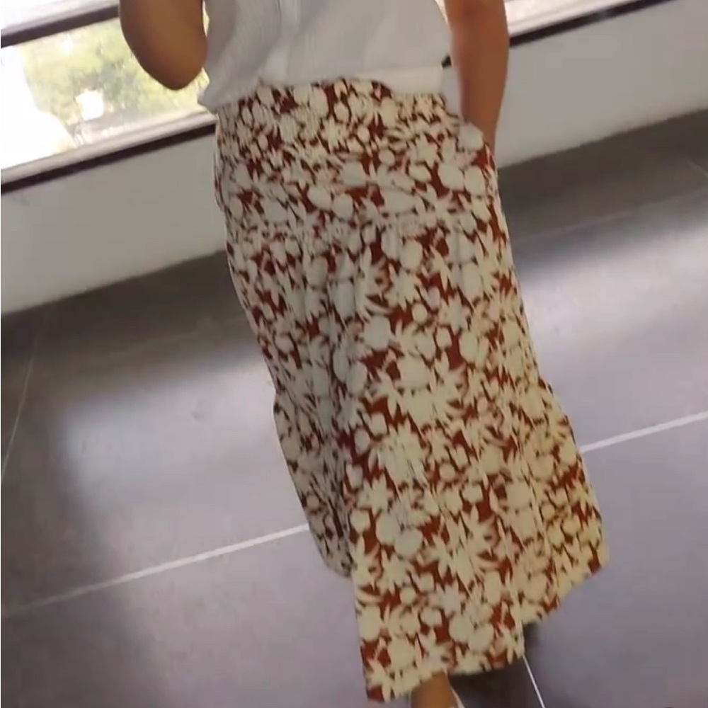 Universal Threads Skirt Cotton Cottagecore Printed Midi Skirt Size 4X